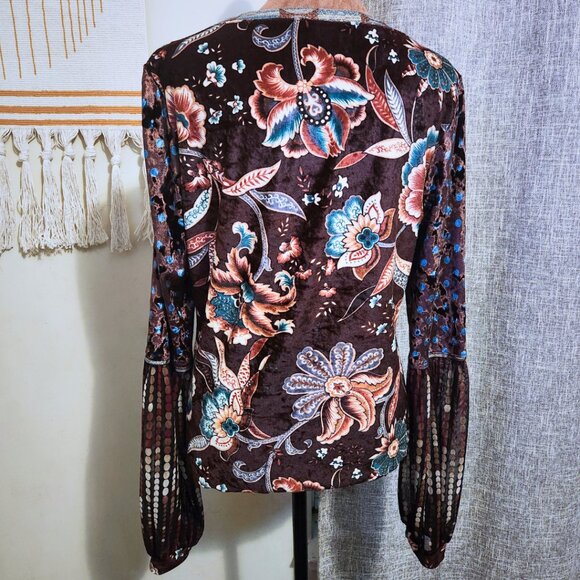 Anac Designed By Kimi Multi-Colored Top | Boho & Artcore Maximalist | Size L - Picture 3 of 9